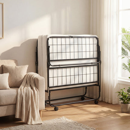 Dreamade Folding Bed with 5-Inch Mattress 75" x 38" Twin Size Foldable Guest Bed
