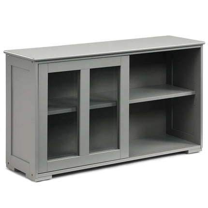 Dreamade Buffet Sideboard, Wood Credenza with Sliding Doors