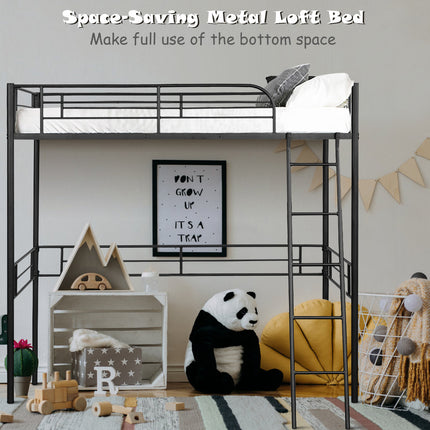 Dreamade Heavy Duty Twin Loft Bed with Ladder