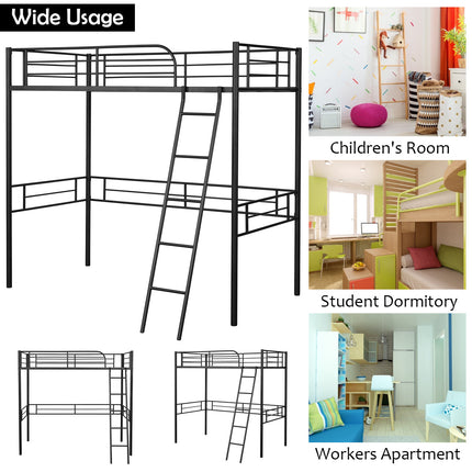 Dreamade Heavy Duty Twin Loft Bed with Ladder