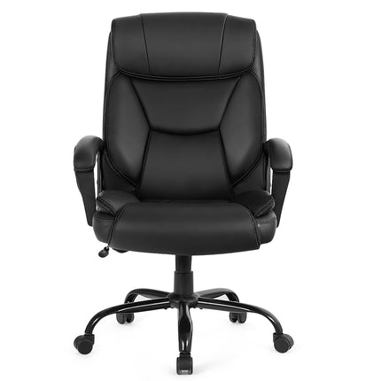 Dreamade Executive Office Chair, Big and Tall Massage Chair w/ 6 Vibrating Points (Black)