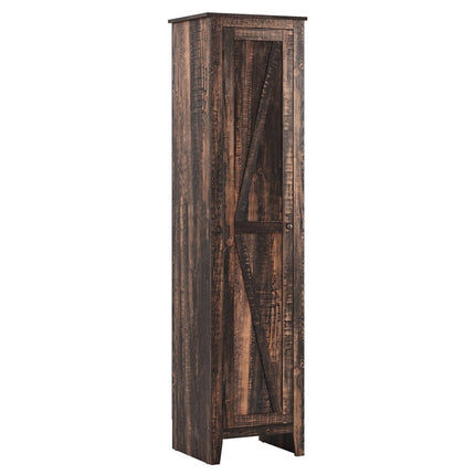 Dreamade Tall Storage Cabinet Freestanding Floor Storage Tower with Four Shelves and Single Door