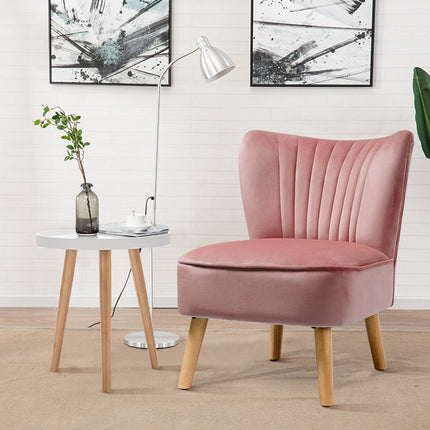 Dreamade Round Side Table End Table with Wooden Tray