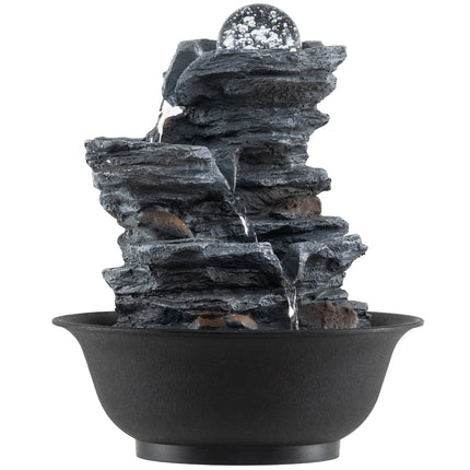 Dreamade Tabletop Water Fountain with LED Lights