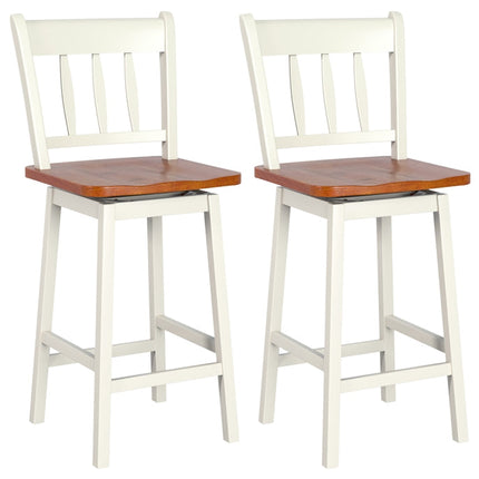 30.5 Inch Rubber Wood Bar Chairs - Dreamade