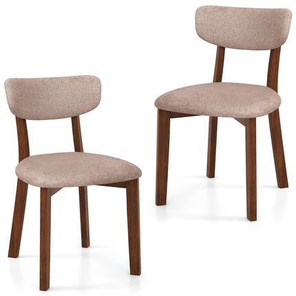 Dreamade Wooded Dining Chairs Set of 2/4 for Living Room Restaurant