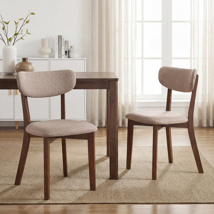 Dreamade Wooded Dining Chairs Set of 2/4 for Living Room Restaurant