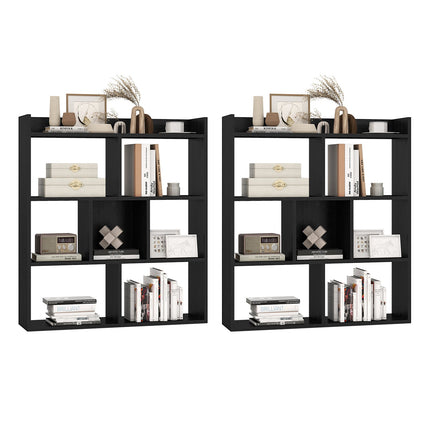 Dreamade 7 Cube Bookshelf with Anti Toppling Devices for Living Room