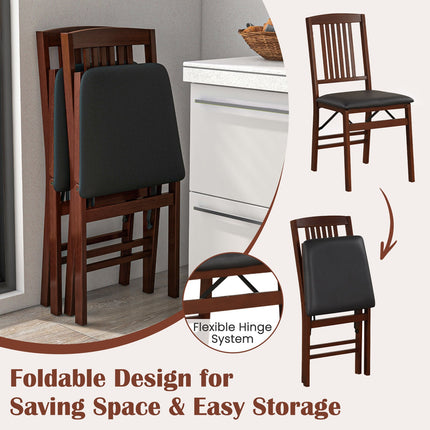 Dreamade Folding Dining Chairs Set (2/4)