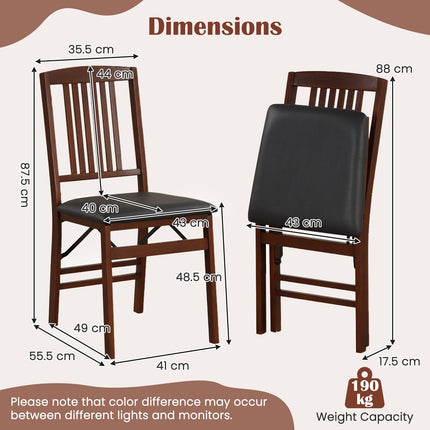 Dreamade Folding Dining Chairs Set (2/4)