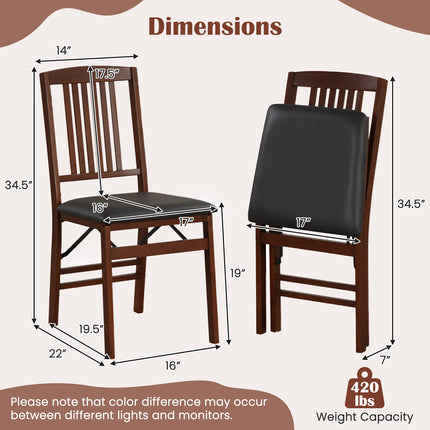 Dreamade Folding Dining Chairs Set (2/4)
