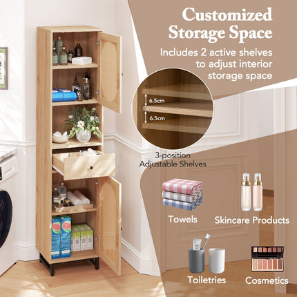 Dreamade 67" Tall Bathroom Cabinet