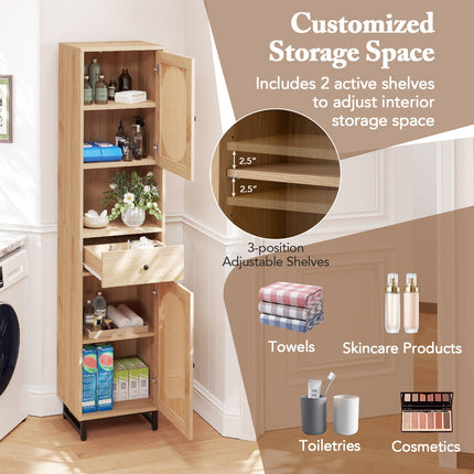 Dreamade 67" Tall Bathroom Cabinet