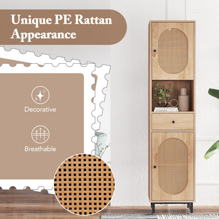 Dreamade 67" Tall Bathroom Cabinet