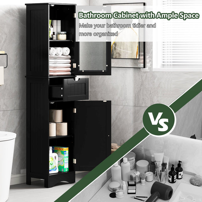 Dreamade Freestanding Bathroom Storage Cabinet