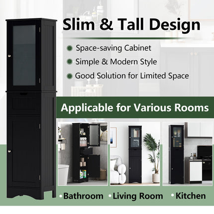 Dreamade Freestanding Bathroom Storage Cabinet