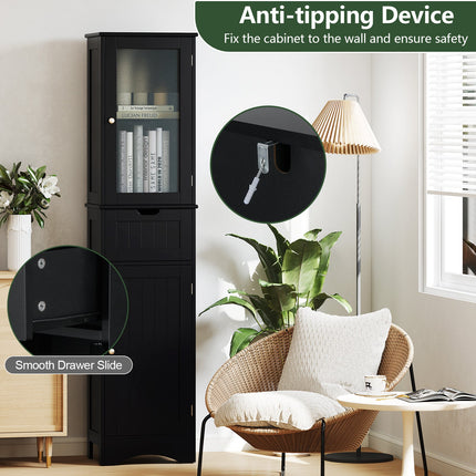 Dreamade Freestanding Bathroom Storage Cabinet