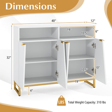 Dreamade Buffet Cabinet with Storage 40" Large Kitchen Sideboard