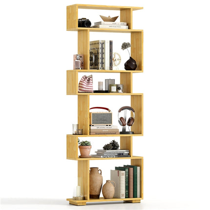 Dreamade S Shaped Bookcase with 2 Anti Tipping Kits