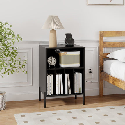 Dreamade Record Player Stand with Charging Station