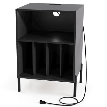 Dreamade Record Player Stand with Charging Station