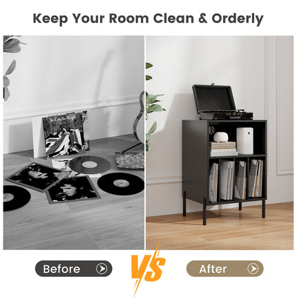 Dreamade Record Player Stand with Charging Station