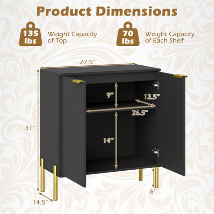 Dreamade Buffet Cabinet with Storage, 2-Door Kitchen Sideboard with Storage Cabinet