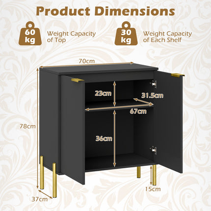 Dreamade Buffet Cabinet with Storage, 2-Door Kitchen Sideboard with Storage Cabinet