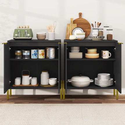 Dreamade Buffet Cabinet with Storage, 2-Door Kitchen Sideboard with Storage Cabinet