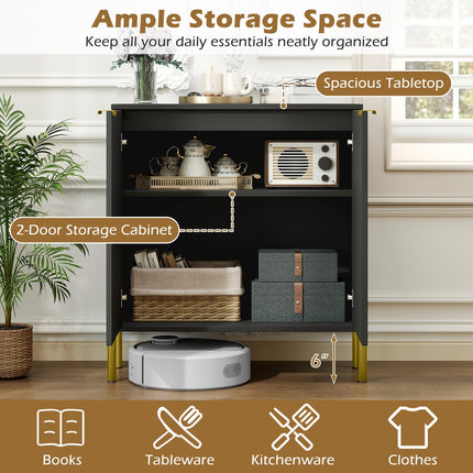 Dreamade Buffet Cabinet with Storage, 2-Door Kitchen Sideboard with Storage Cabinet
