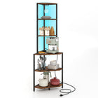 Dreamade 6-Tier Kitchen Corner Shelf with 16 Color LED Lights