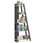 Dreamade 4 Tier/ 5-Tier Narrow Wooden Vertical Trapezoidal Bookcase