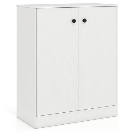 Dreamade 2 Door Storage Base Cabinet - Freestanding Floor Cabinet with 3-Tier Shelf