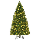 Pre-Lit Artificial Christmas Tree, Premium Hinged Spruce Tree