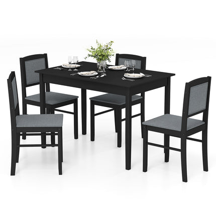 Dreamade 5-Piece Dining Table Set for 4 - Breakfast Nook Table Set with Kitchen Table