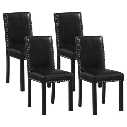Dreamade Dining Chairs Set of 2/4 with Solid Rubber & Bent Wood Legs
