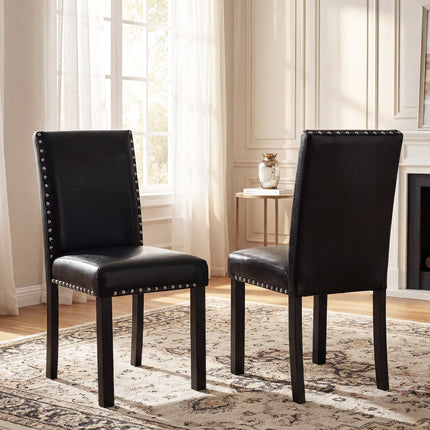 Dreamade Dining Chairs Set of 2/4 with Solid Rubber & Bent Wood Legs