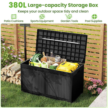 Dreamade 100 Gallon Resin Outdoor Storage Box