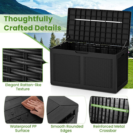 Dreamade 100 Gallon Resin Outdoor Storage Box