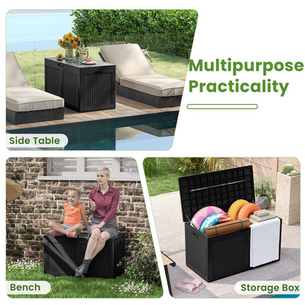 Dreamade 100 Gallon Resin Outdoor Storage Box