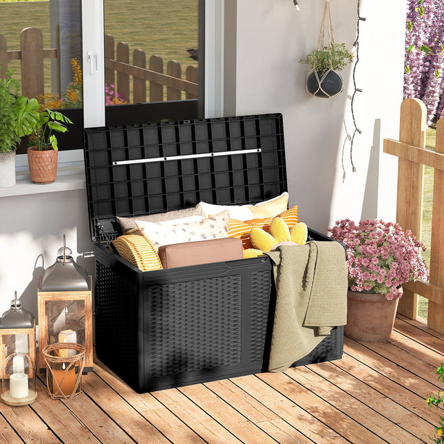 Dreamade 100 Gallon Resin Outdoor Storage Box