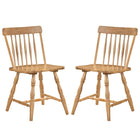 Dreamade Windsor Dining Chairs Set of 2/4 with Turned Legs & Curved Spindle Back