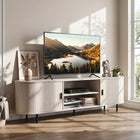 Dreamade Fluted TV Stand for 80