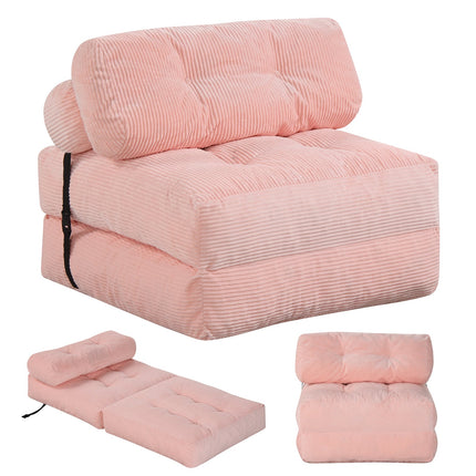 Folding Sofa Bed, Convertible Sleeper Chair with Pillow