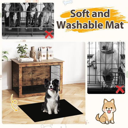 Dreamade Dog Crate Furniture with Cushion - 33"/ 39" L Indoor Dog Kennel with Double Doors