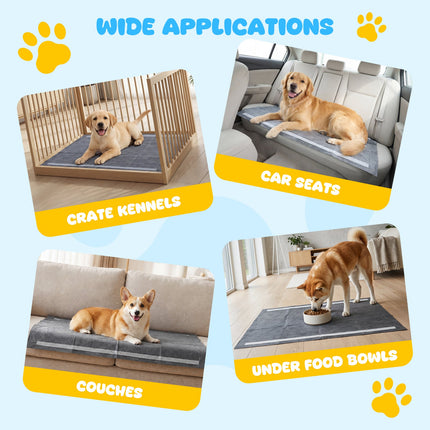 Dreamade 150-Pack 36" x 24"/24" x 24" Charcoal Dog Pee Pads