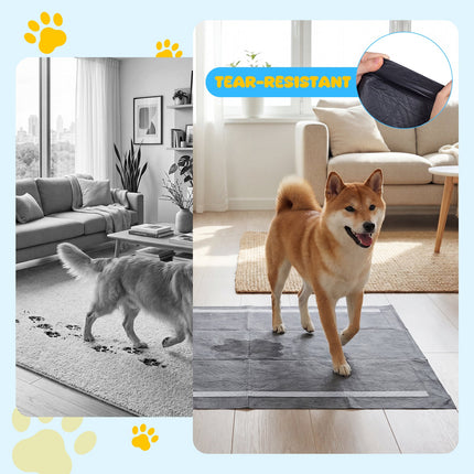 Dreamade 150-Pack 36" x 24"/24" x 24" Charcoal Dog Pee Pads