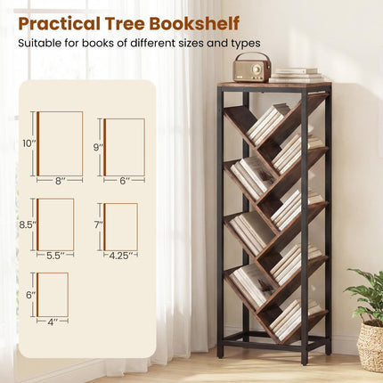 Dreamade 9-Tier Tree Bookshelf for Books/CDs