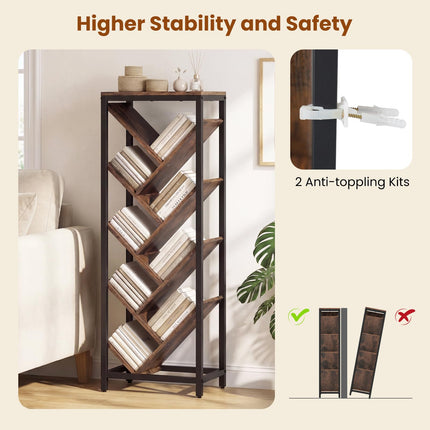 Dreamade 9-Tier Tree Bookshelf for Books/CDs