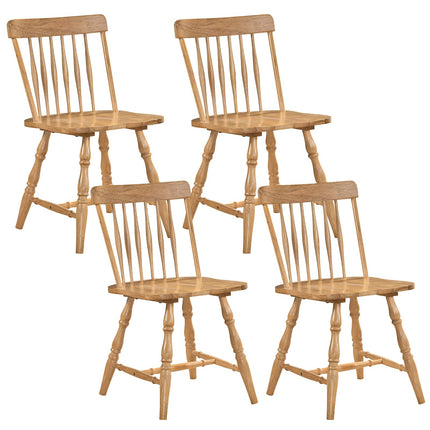 Dreamade Windsor Dining Chairs Set of 2/4 with Turned Legs & Curved Spindle Back